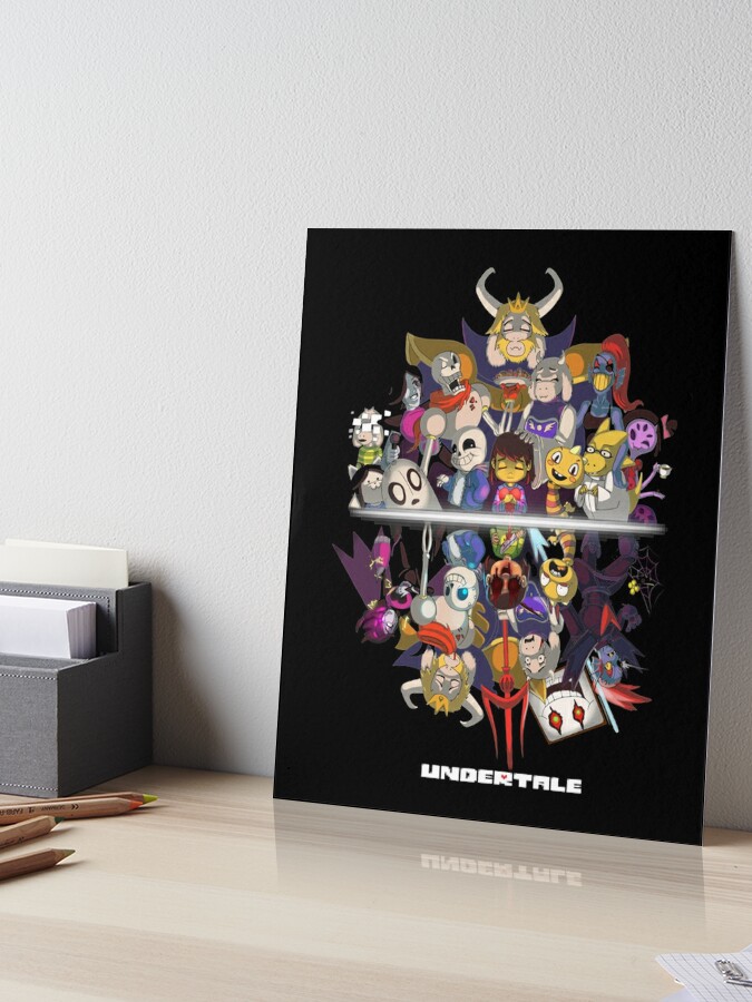 Undertale Video Game Main Characters Funny Design | Art Board Print