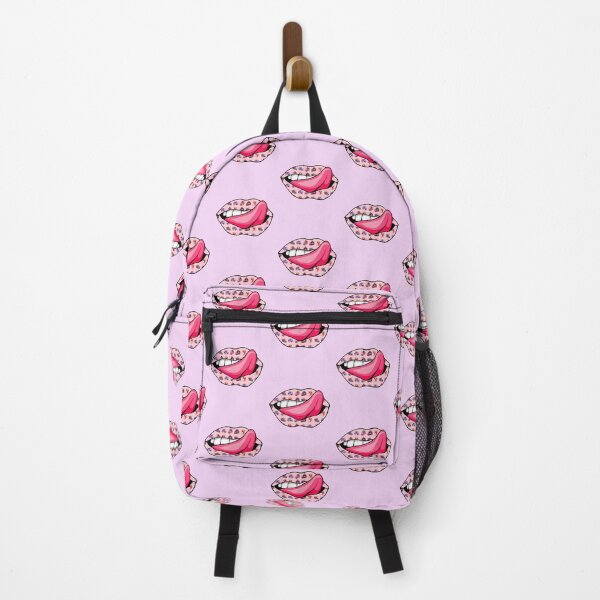 Item preview, Artistic Abstract Cake Pattern Lips with Pink Tongue - by Iskybibblle designed and sold by Iskybibblle.