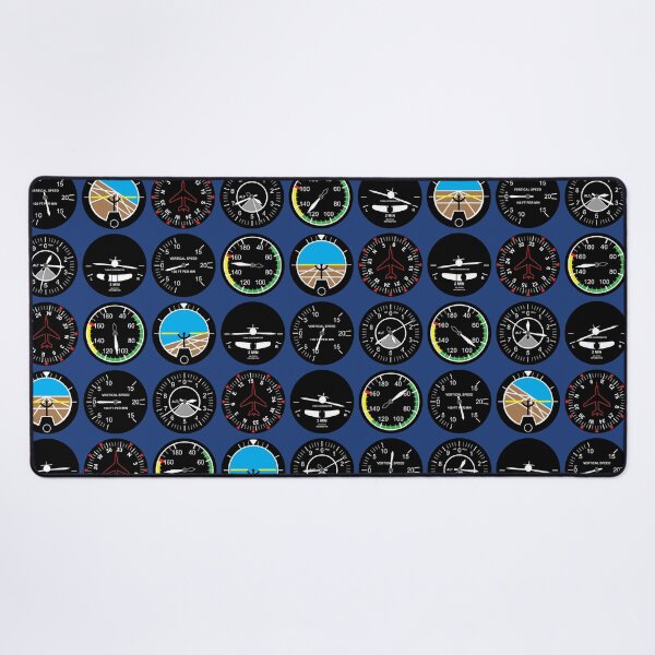 Flight Instruments Desk Mat