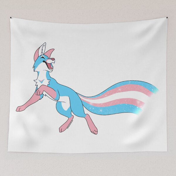Item preview, Trans man Pride Fox 2.0 designed and sold by inumaru-hokashi.