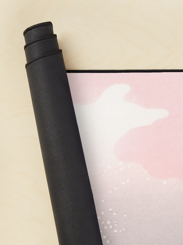 Alternate view of The Great Wave off Kanagawa - Hokusai - Pastel Pink Color Mouse Pad