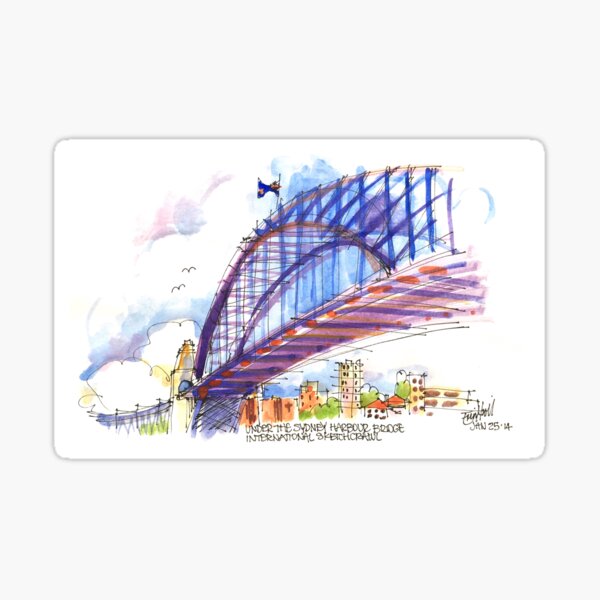 Under the Sydney Harbour Bridge Sticker
