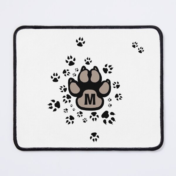 Item preview, Dogs paw tracks alphabet - letter M. designed and sold by MadandMean.