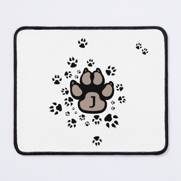 Item preview, Dogs paws tracks alphabet - letter J designed and sold by MadandMean.