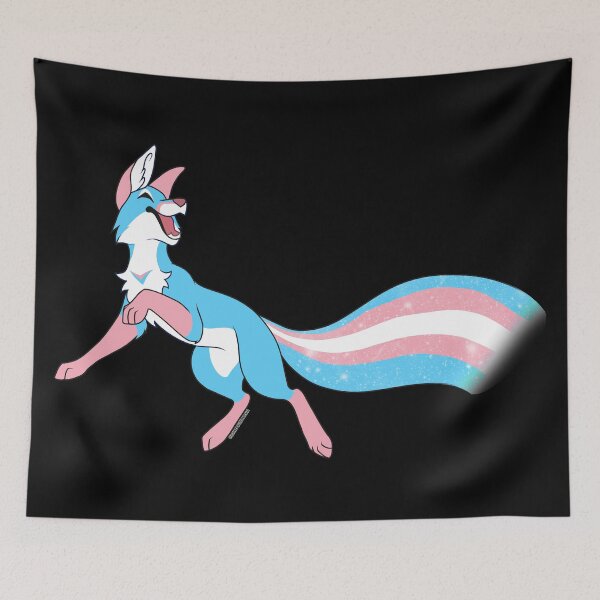 Item preview, Trans man Pride Fox 2.0 designed and sold by inumaru-hokashi.