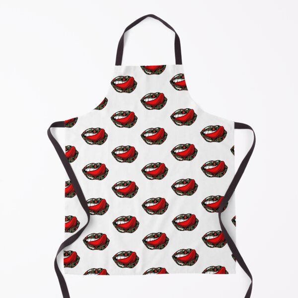 Item preview, Artistic Abstract Christmas Pattern Lips with Red Tongue - by Iskybibblle designed and sold by Iskybibblle.