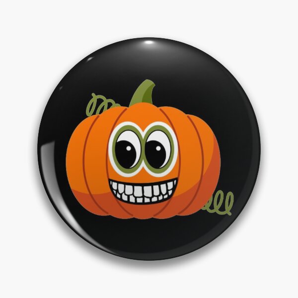 Item preview, Jack O'Lantern Creepy Grinning Cute Funny Happy Hallowe'en Thanksgiving Veggie Humour Pumpkin designed and sold by H3designs.
