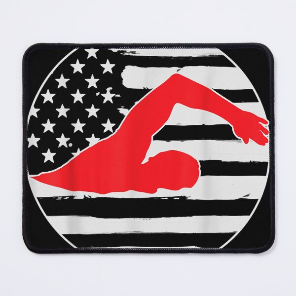 Item preview, Swimming Swim American USA Flag 4th Of July designed and sold by sikkilapa.