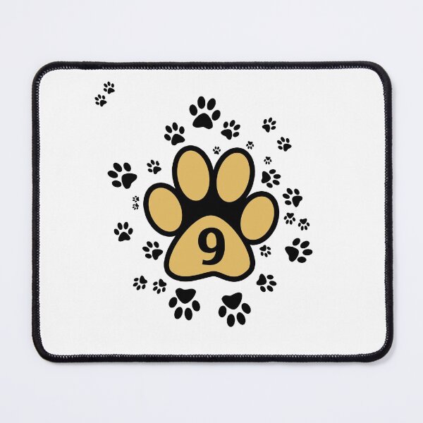 Item preview, Cats paws number nine - numbers designed and sold by MadandMean.