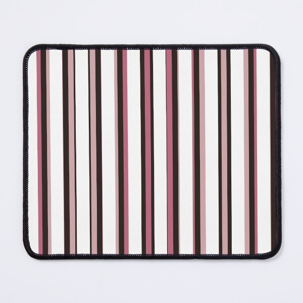 Item preview, THIN MID PINK STRIPES LIGHT PINK STRIPES AND BLACK STRIPES AND WHITE STRIPES PATTERN BY OZCUSHIONSTOO designed and sold by ozcushionstoo.