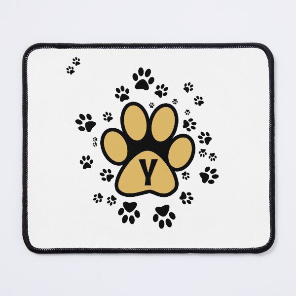 Item preview, Letter Monogram Y Yellow - Cat Paw Alphabet designed and sold by MadandMean.
