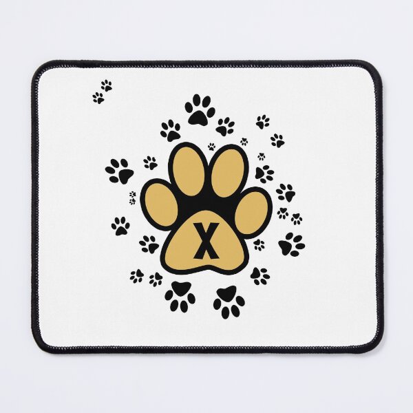 Item preview, Cats Paws Alphabet Letter X - Monogram designed and sold by MadandMean.