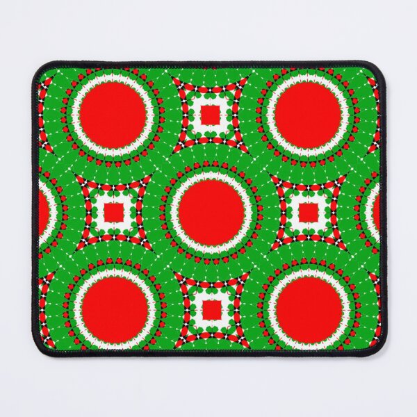 Item preview, CHRISTMAS GEOMETRICS 2020 RANGE- GREEN CIRCLES A NEW KIND OF CHRISTMAS PATTERN FOR CLOTHING AND HOME DECOR #CHRISTMASCHEER2020 designed and sold by ozcushionstoo.