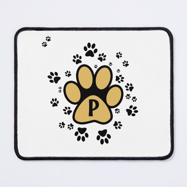 Item preview, Cats Paws Alphabet Letter P Yellow designed and sold by MadandMean.