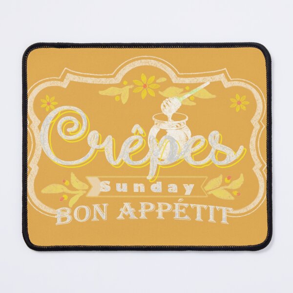 Item preview, Crêpes Sunday Bon Appétit - Happy Honey Mustard Yellow Creamy Color Restaurant Blackboard - French Pancake Day La Chandeleur designed and sold by sthNnth.