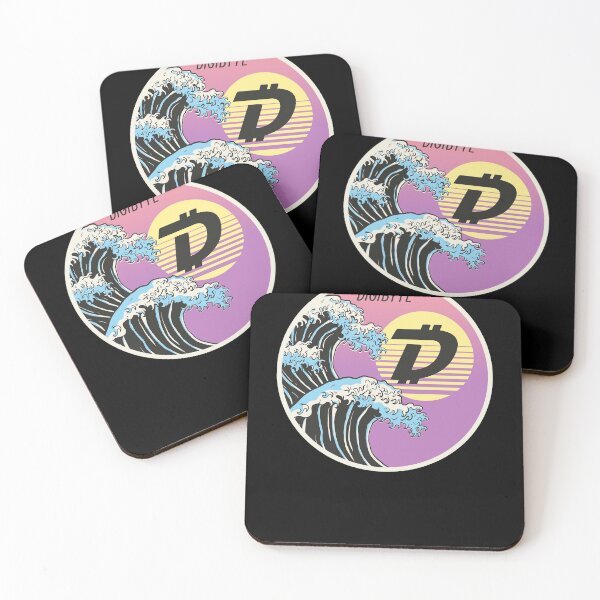 Item preview, Digibyte DGB Japanese Wave Art Crypto Cryptocurrency  designed and sold by Bitcoin-Fashion.