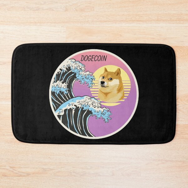 Item preview, Dogecoin DOGE Japanese Wave Art Crypto Cryptocurrency  designed and sold by Bitcoin-Fashion.
