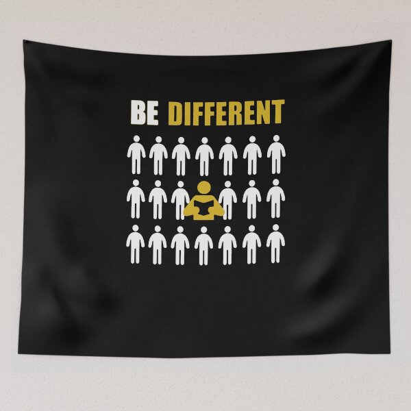 Item preview, Be Different - Book Reader designed and sold by clickmostro.