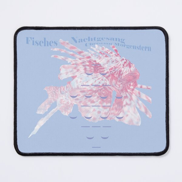 Item preview, Fisches Nachtgesang (Night Song of the Fish) - Children's poem by Christian Morgenstern x Swimming Seafish x Font Play - Nursery Rhyme German Literature Poem designed and sold by sthNnth.
