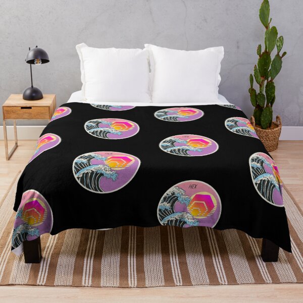 Item preview, HEX Japanese Wave Art Crypto Cryptocurrency designed and sold by Bitcoin-Fashion.