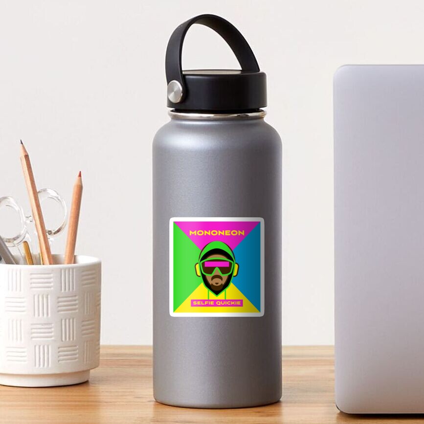 Mononeon Selfie Quickie Sticker For Sale By Leobeeton Redbubble