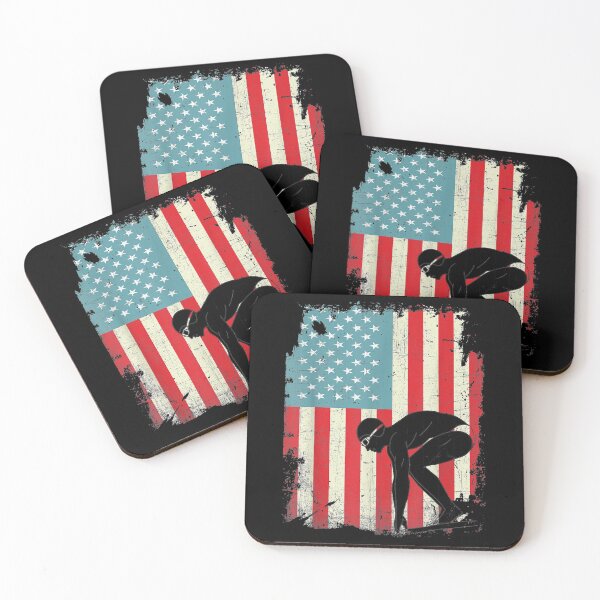 Item preview, Vintage USA American Flag Swimming designed and sold by sikkilapa.