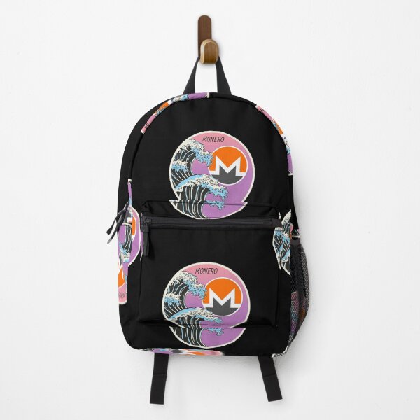 Item preview, Monero XMR Japanese Wave Art Crypto Cryptocurrency  designed and sold by Bitcoin-Fashion.