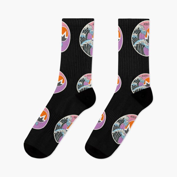 Item preview, Monero XMR Japanese Wave Art Crypto Cryptocurrency  designed and sold by Bitcoin-Fashion.