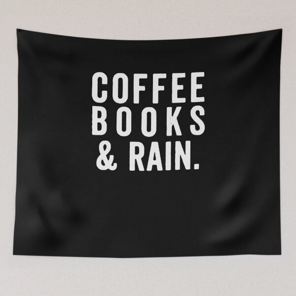 Artikelvorschau, Coffee Books And Rain entworfen und verkauft von clickmostro.