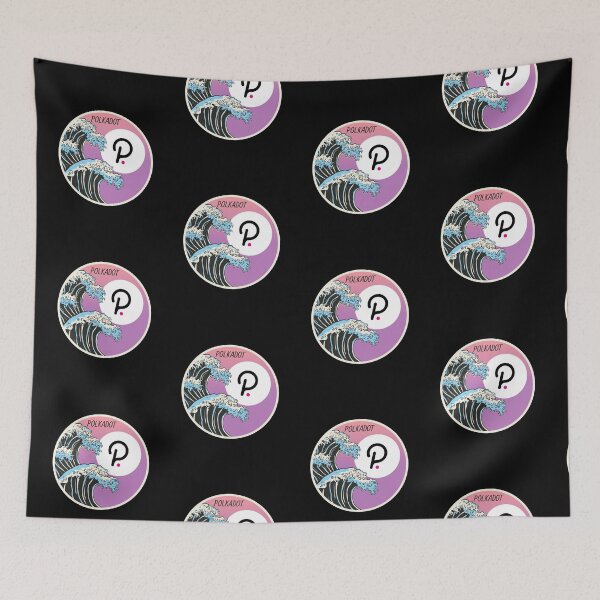 Item preview, Polkadot DOT Japanese Wave Art Crypto Cryptocurrency  designed and sold by Bitcoin-Fashion.