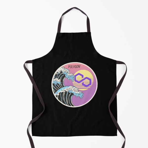 Item preview, Polygon MATIC Japanese Wave Art Crypto Cryptocurrency  designed and sold by Bitcoin-Fashion.