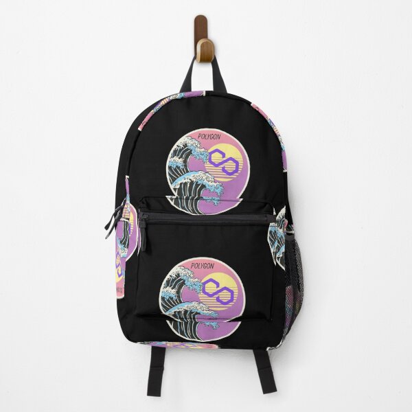 Item preview, Polygon MATIC Japanese Wave Art Crypto Cryptocurrency  designed and sold by Bitcoin-Fashion.
