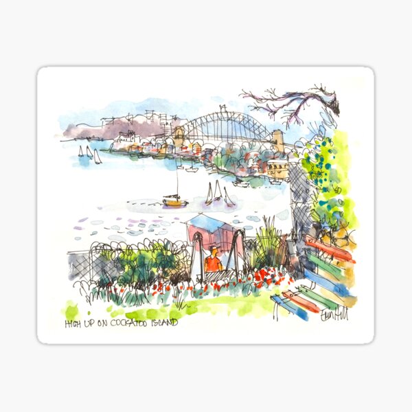 Sydney Harbour from Cockatoo Island Sticker