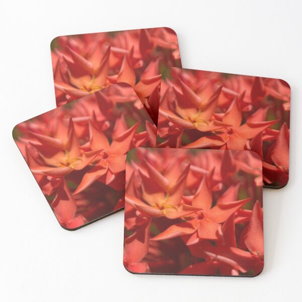 Item preview, Red and Orange Jungle Geranium Flowers designed and sold by Sinemathk.