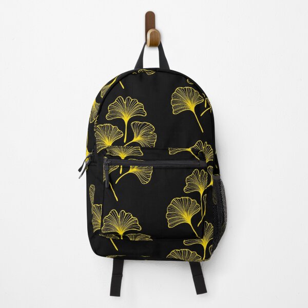 Item preview, ginkgo, yellow on black designed and sold by blankshirt.