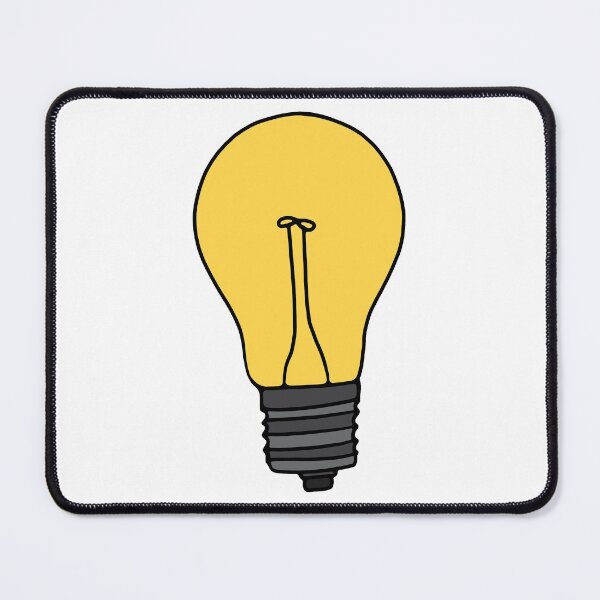 Item preview, Yellow Lightbulb designed and sold by murialbezanson.