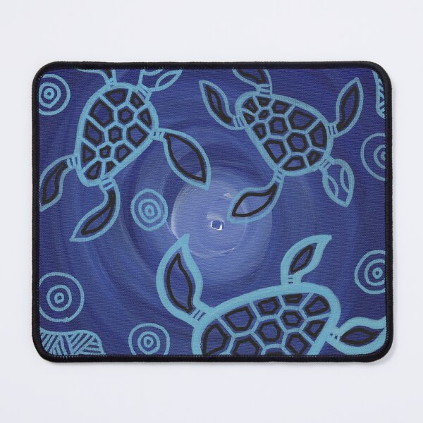 Aperçu de l'œuvre Art aborigène authentique - Tortues de mer créée et vendue par HogarthArts.