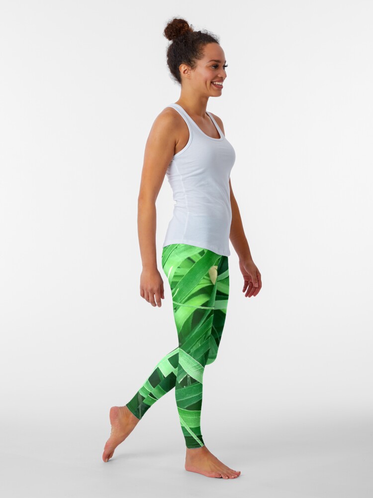 Lyra Grass Green Free Size Ankle Leggings - LYRA - 3881099