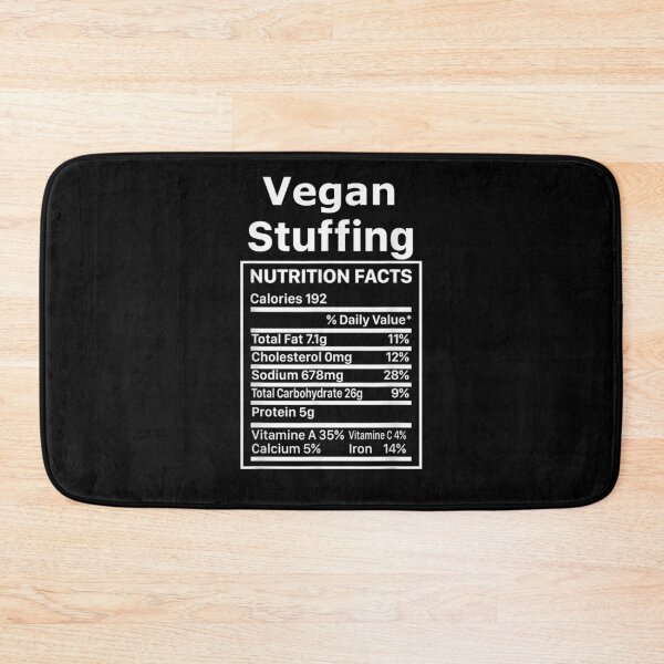 Item preview, Thanksgiving Stuffing Food Nutrition Fact Vegan designed and sold by nancyholly.