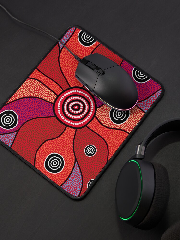 "Authentic Aboriginal Art Central Lands" Mouse Pad for Sale by