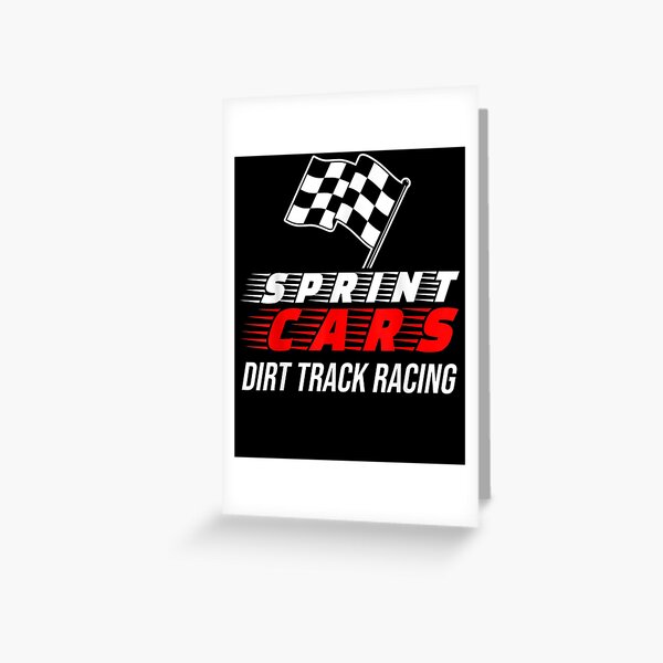 Sprint Car Racing Race Track Racer Greeting Card