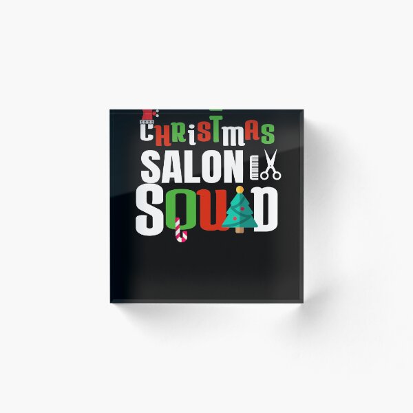 Item preview, Christmas Salon Squad Xmas Hairdresser Hairstylist designed and sold by RainbowChildArt.