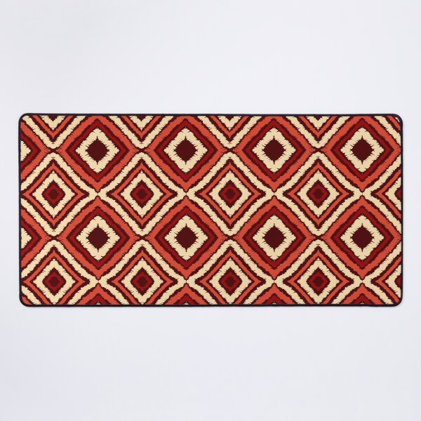 Item preview, Ikat Pattern in Beige,Orange,Red and Dark Red Colors designed and sold by SoccaTamam.