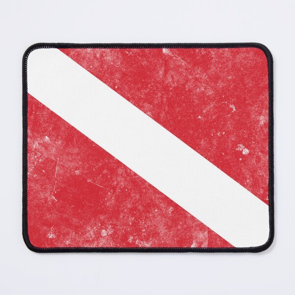 Item preview, Grunge Scuba Diving Flag designed and sold by murialbezanson.