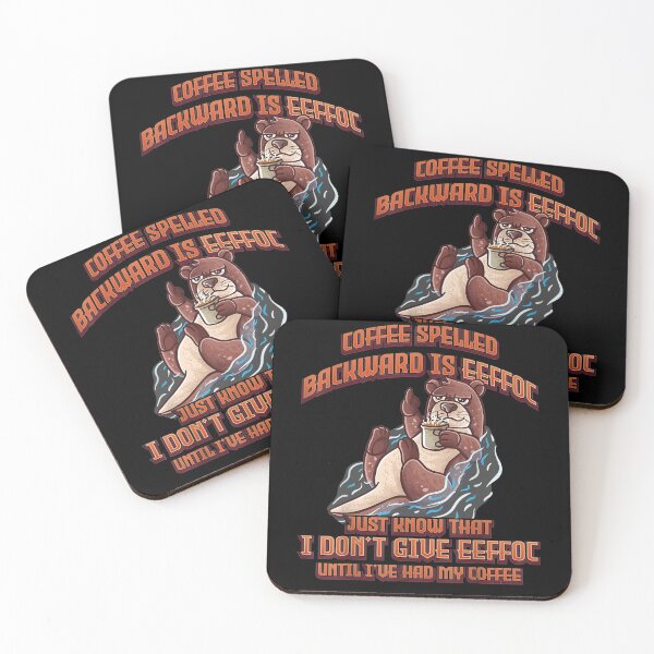 Item preview, Coffee Spelled Backwards Is Eeffoc Sea Otter Coffee designed and sold by nancyholly.