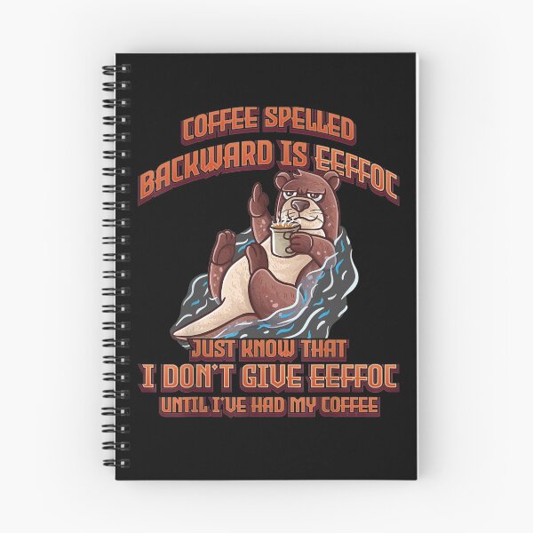 Item preview, Coffee Spelled Backwards Is Eeffoc Sea Otter Coffee designed and sold by nancyholly.