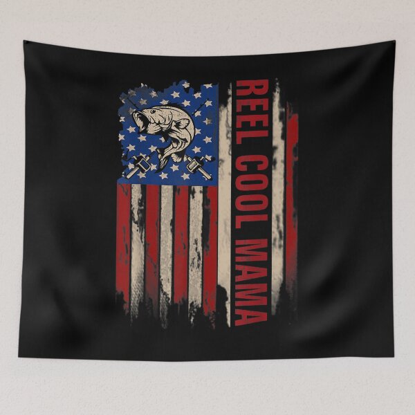 Item preview, Reel Cool Mama American Usa Flag Fishing Fish Gift designed and sold by vivanbess.