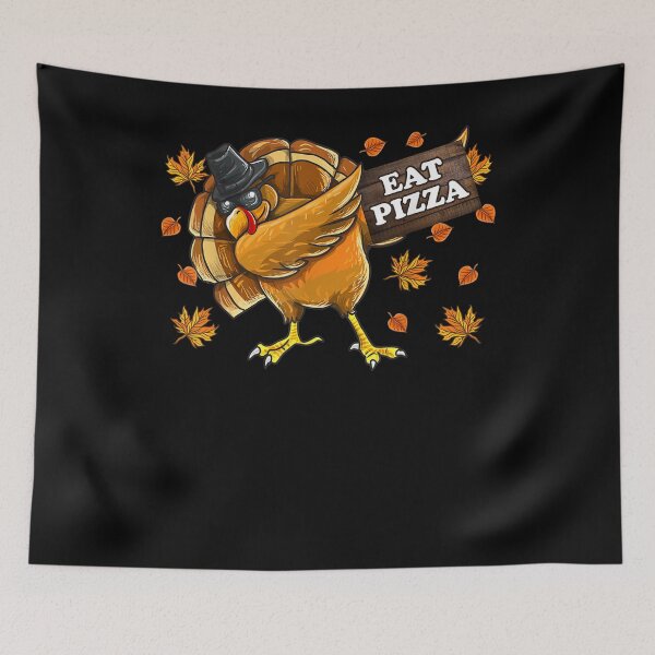 Item preview, Eat Pizza Turkey Thanksgiving Vegan Kids designed and sold by nancyholly.