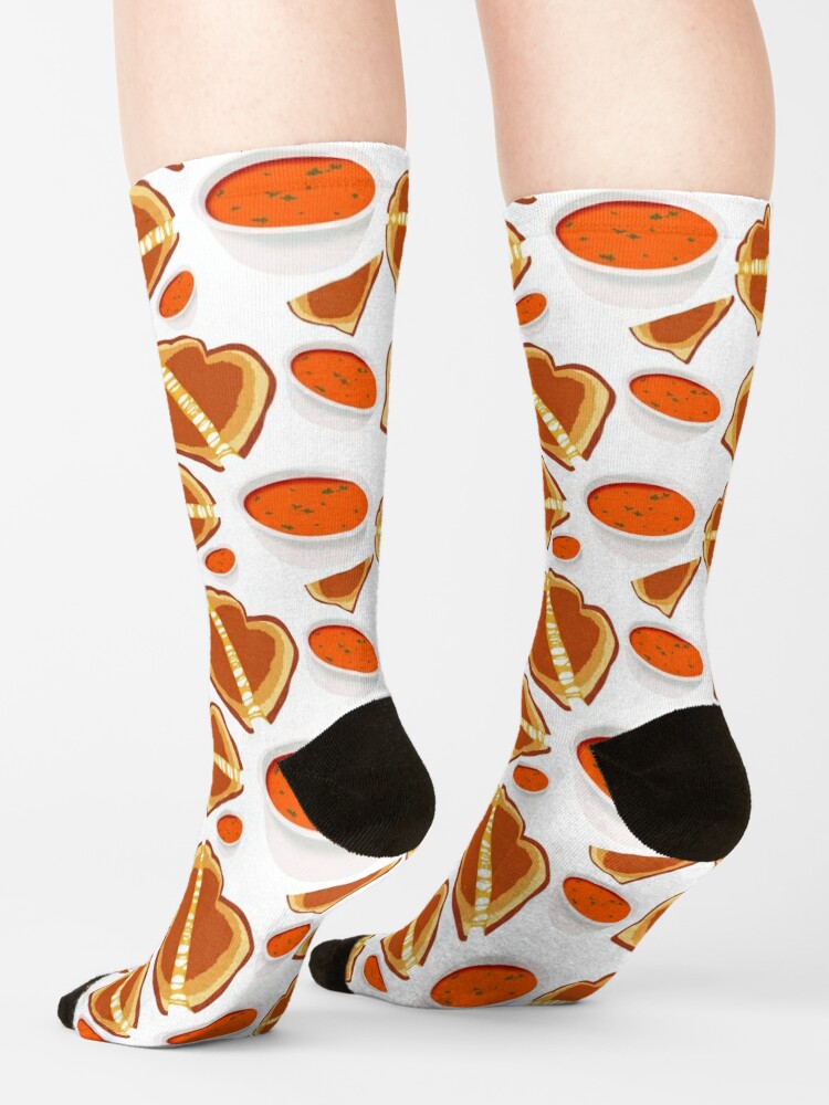 Grilled Cheese Sandwich With Tomato Soup ~ Best Comfort Food ! Socks  Halloween Socks - AliExpress