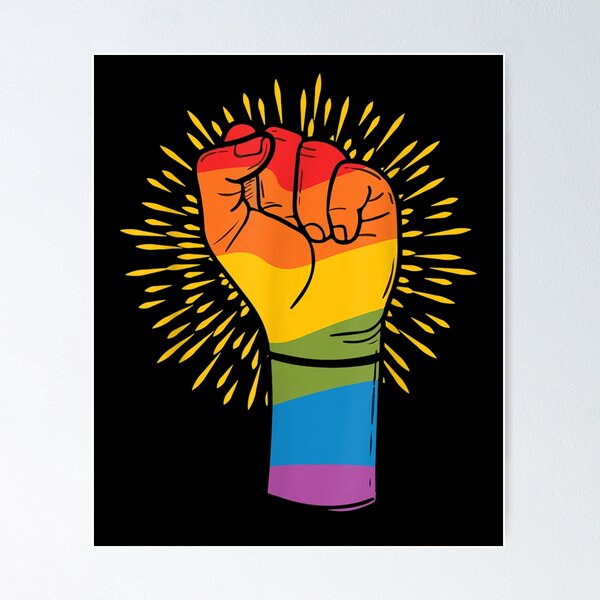 Item preview, Power Fist Gay Pride Social Justice Equality Lgbt Q Ally designed and sold by nancyholly.
